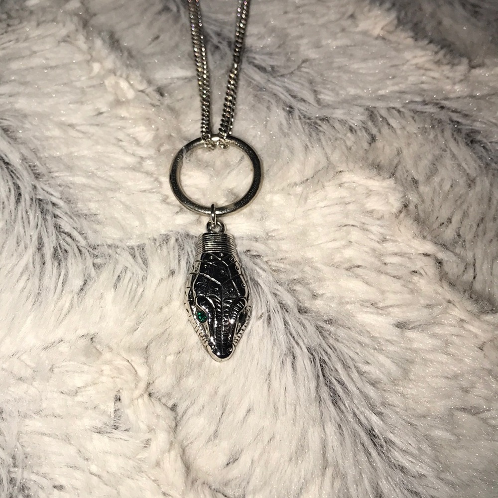 Vanessa Mooney Silver Snake Necklace